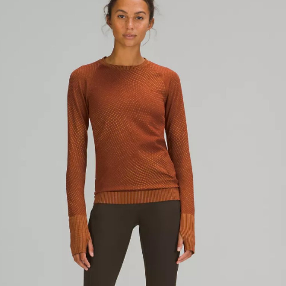 NWT Lululemon Workout Crew Neck Long Sleeve Rest Less Pullover